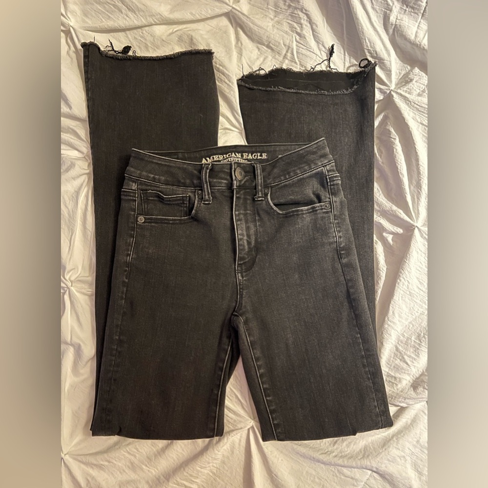 AE Black Flare Jeans